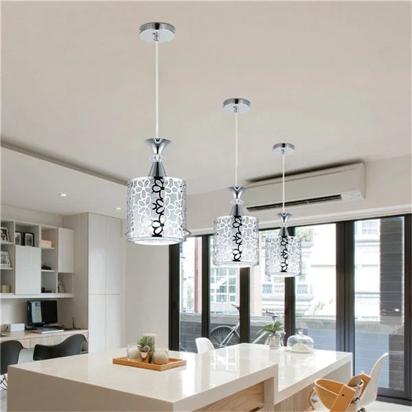 Modern Crystal Iron LED Ceiling Light Fixtures Chandelier Pendant Lamp for Dining Room Kitchen Decoration Fixture Lights LED