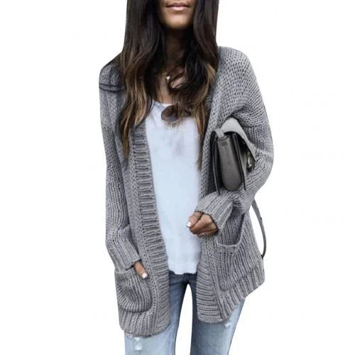 Autumn Winter New Sweaters Women Long Cardigan Hooded Long Sleeve Casual Sweater Female Loose Coat