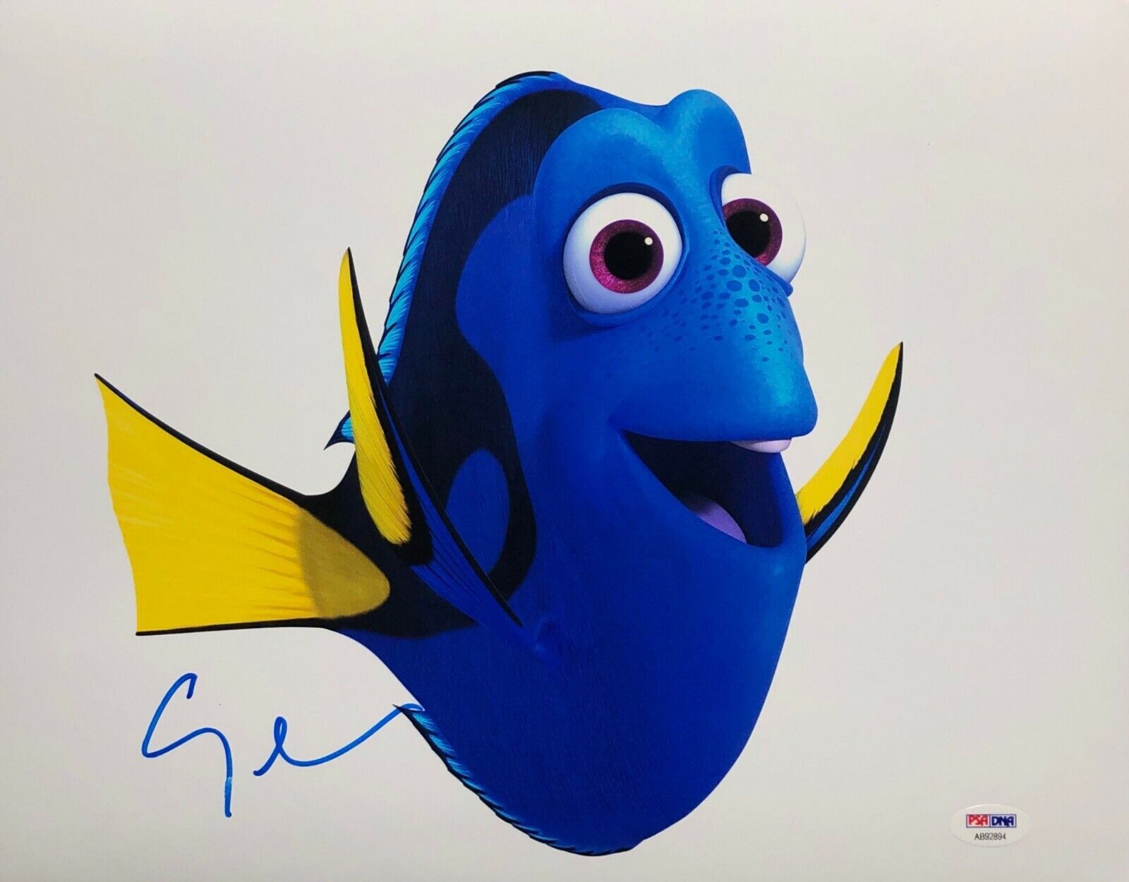 Ellen DeGeneres Signed 'Finding Nemo' 11x14 Photo Poster painting *Dory PSA AB92894