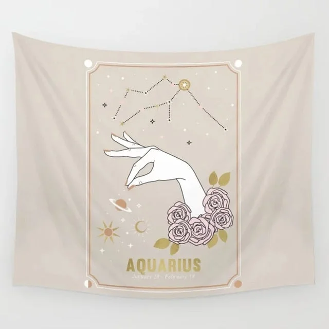 Sun Moon Tarot Tapestry Constelation Tapestry Pink Tarot Card Tapestry Wall Hanging Astrology Divination Beach Mat Wall Decor