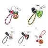 Diamond Painting PET Double Sided Football Club Keyring for Home Birthday Party Decor