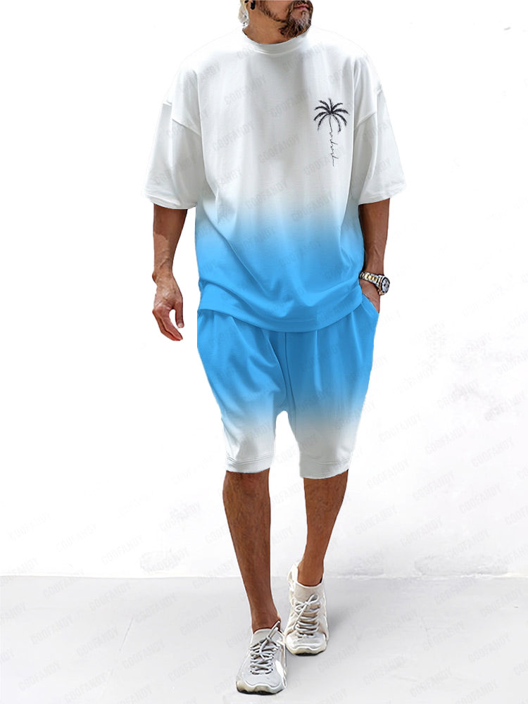 Gradient Vacation Casual 2-Piece Set