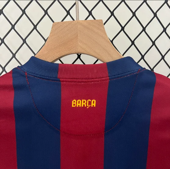 Retro 14/15 Barcelona Home Kids Kit Football Jersey Thai Quality