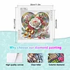 Bogenrose speziell geformte 5D-DIY-Teilbohrer Diamanten Dots Edelsteinkunst-Kits f&uuml;r Erwachsene Anf&auml;nger Wohnkultur Diamanten Gem&auml;lde Edelsteinkunst 3