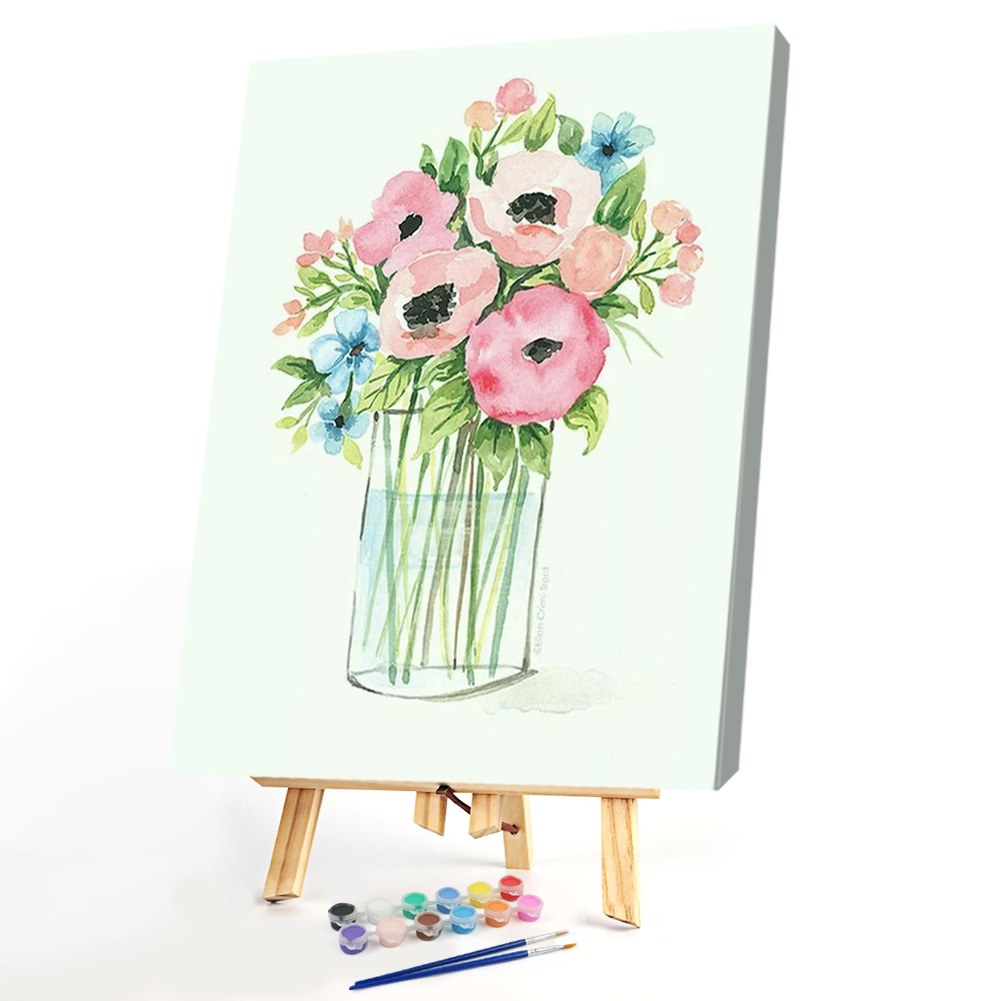 

40*50CM - Paint By Numbers - Flower in Vase, 501 Original