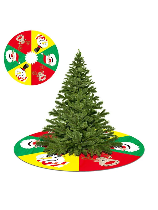 35.4inches Merry Christmas Tree Skirt-elleschic