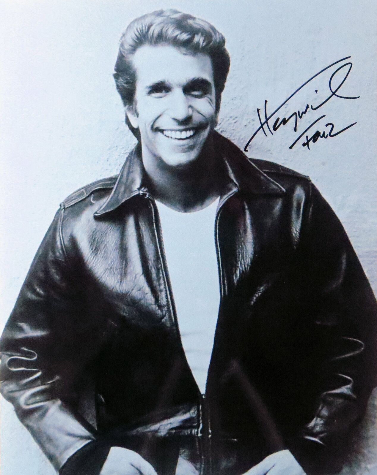 Henry Winkler Signed Autographed 11X14 Photo Poster painting Happy Days Fonz