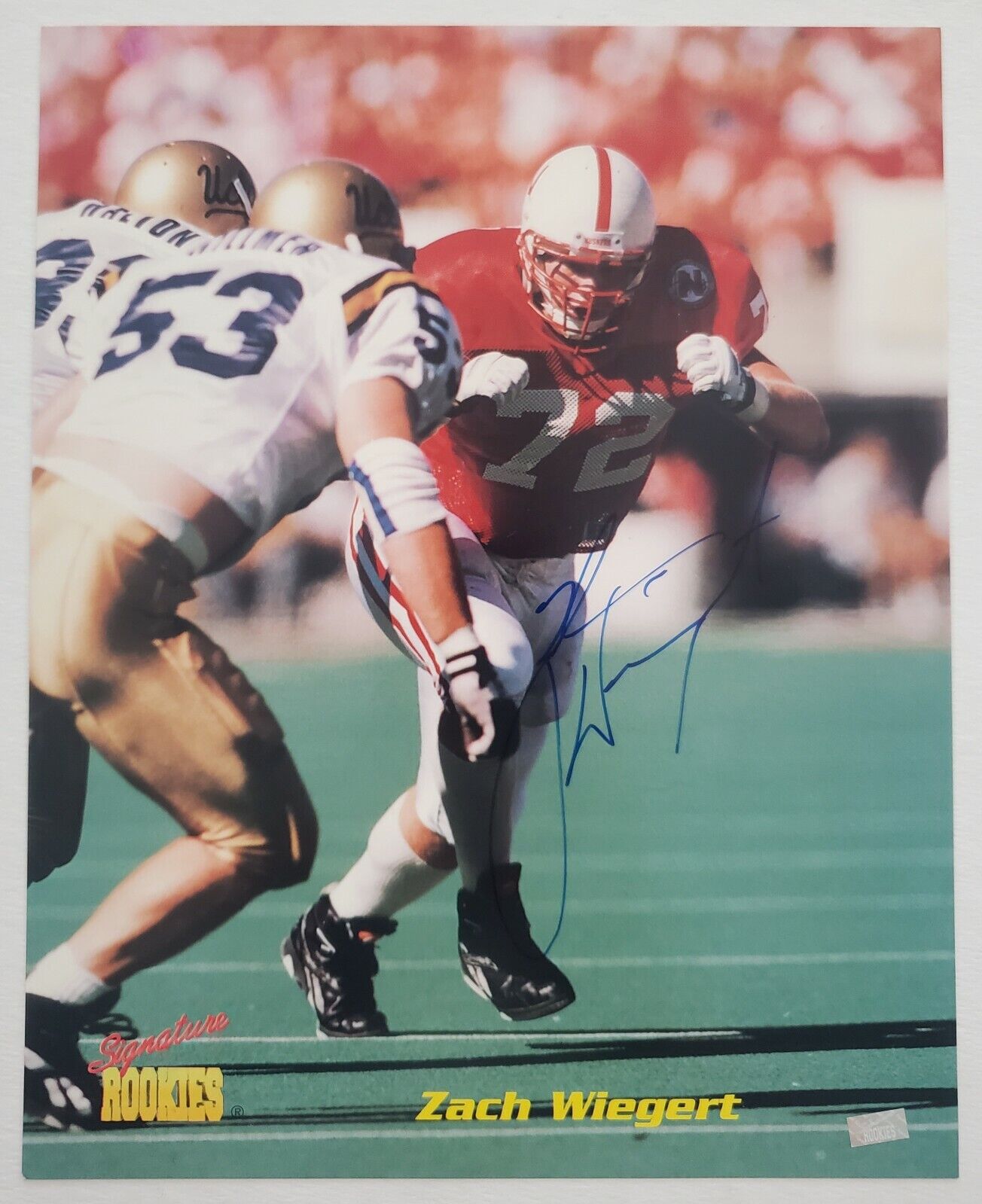 Zach Wiegert Signed Signature Rookies 8x10 Photo Poster painting College Nebraska NFL RAD