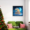 Diamond Painting -DIY Round Drill Pumpkin Car under the Moon（40x40cm）
