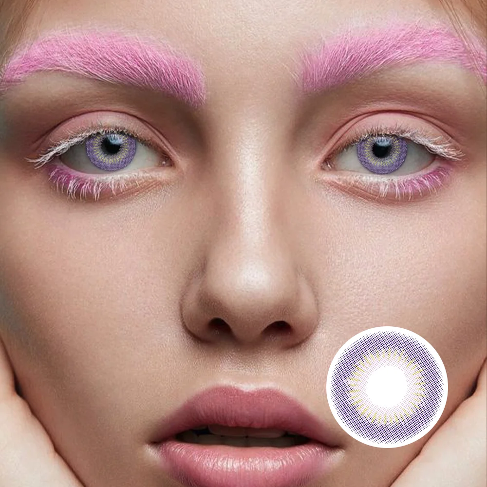 Moon Rabbit Pink Purple(12 months) contact lenses