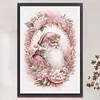 (Stamped/Counted) Pink Santa - 14CT Cross Stitch 45*65cm/17.72*25.59in(Big Size)