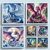 (Multi-Style) Dragon-11CT Stamped Cross Stitch 50*50cm tapestrymarket