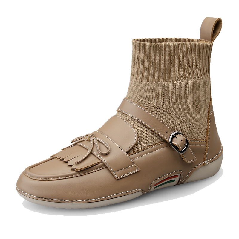 High Top Casual Woolen Sock Women Boots  DANRRIO