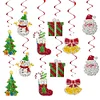 12pcs Special Shape Diamond Drawing Snowman Christmas Santa Hanging Ornament Kit