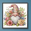 >SALE<5 D DIY Partial Special Shaped Drill Diamond Painting Flower Gnome Art 30x30cm