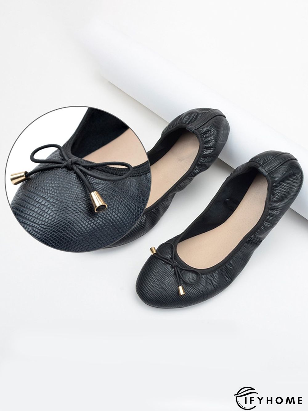 Retro Bow Comfortable Soft Shallow Shoes | IFYHOME