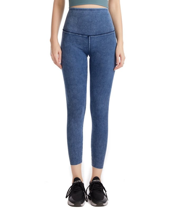 Casual Plain Autumn High Elasticity Tight Ankle Pants Legging H-Line Regular Jeans for Women