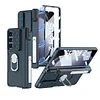 Applicable To Samsung Z Fold 5 Slide Rail Lens Cover Push Window 2-In-1 Ring Holder Folding Phone Case