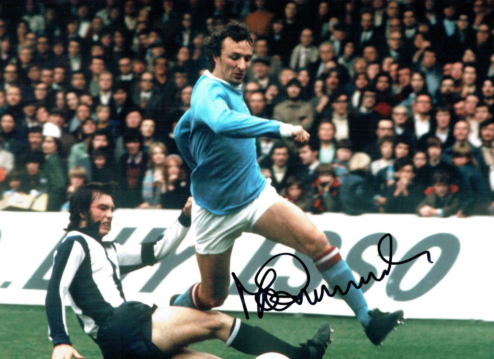 Mike SUMMERBEE Manchester City Signed Autograph 16x12 Photo Poster painting AFTAL COA