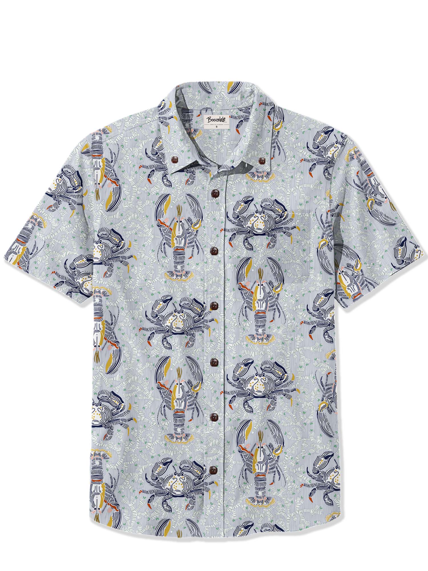 【Annick X Boozelele】Summer Nostalgia Lobster And Crab - 100% Cotton Shirt