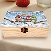 5D DIY Diamond Painting Handmade Wood Storage Box Crystal Storage Case (Owl)