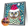 Diamond Painting -5D Full Round Drill Christmas Owl
