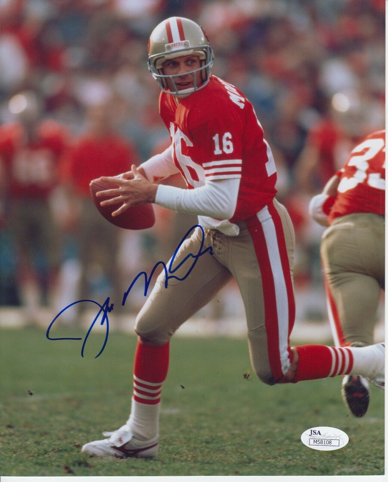 Joe Montana #0 Signed Photo Poster painting JSA San Francisco 49er