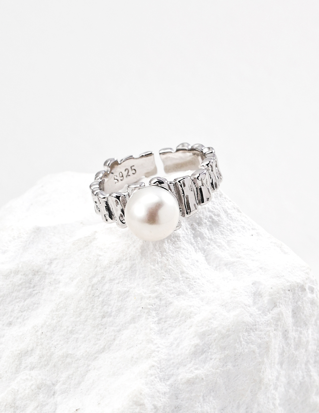 Natural Pearl Adjustable Ring