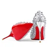 120mm Red Bottom High Heels Party Prom Stiletto Rivets Shoes
