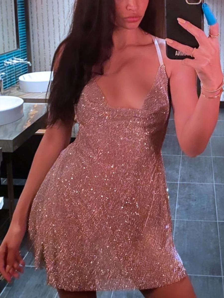 Sexy Party Mini Backless Gown