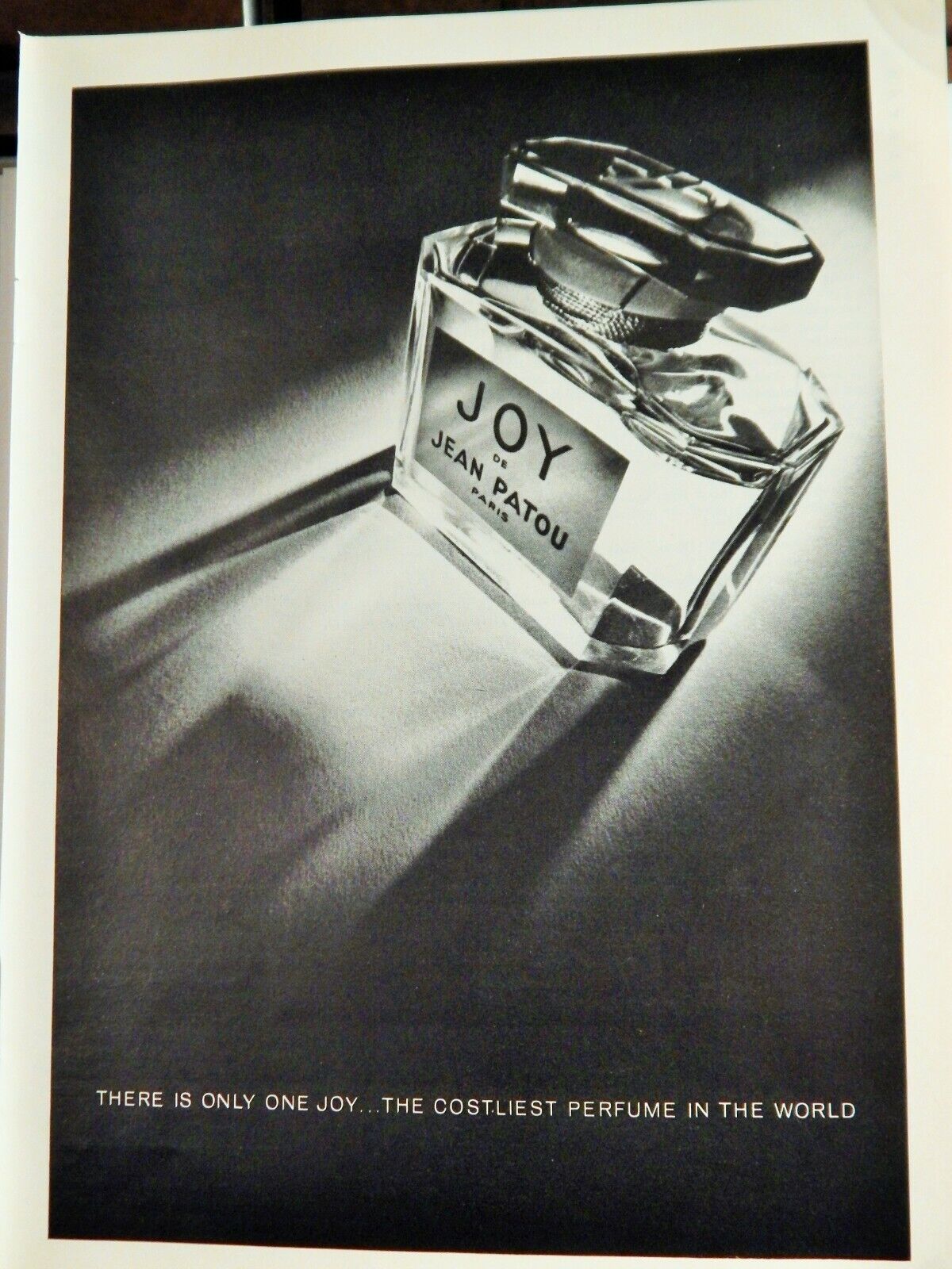 JOY PERFUME (JEAN PATOU) 1971 VINTAGE Photo Poster painting AD, RARE SOUGHT EPHEMERA