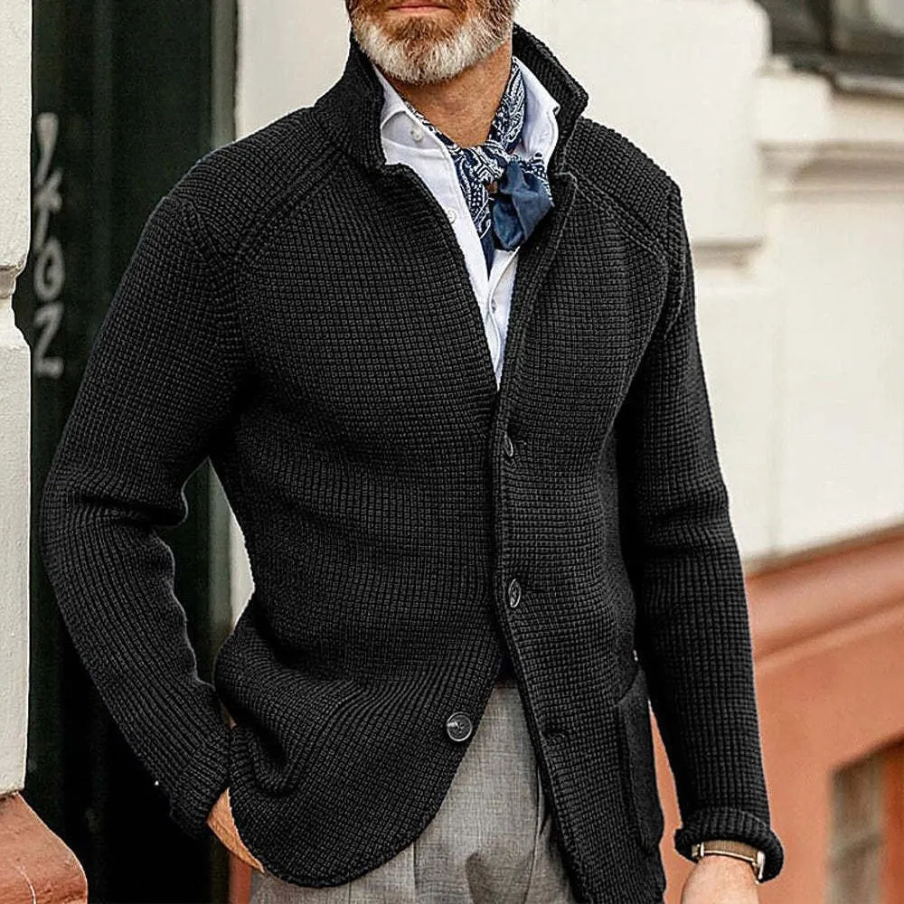 Men's Warm Knit Cardigan Jacket