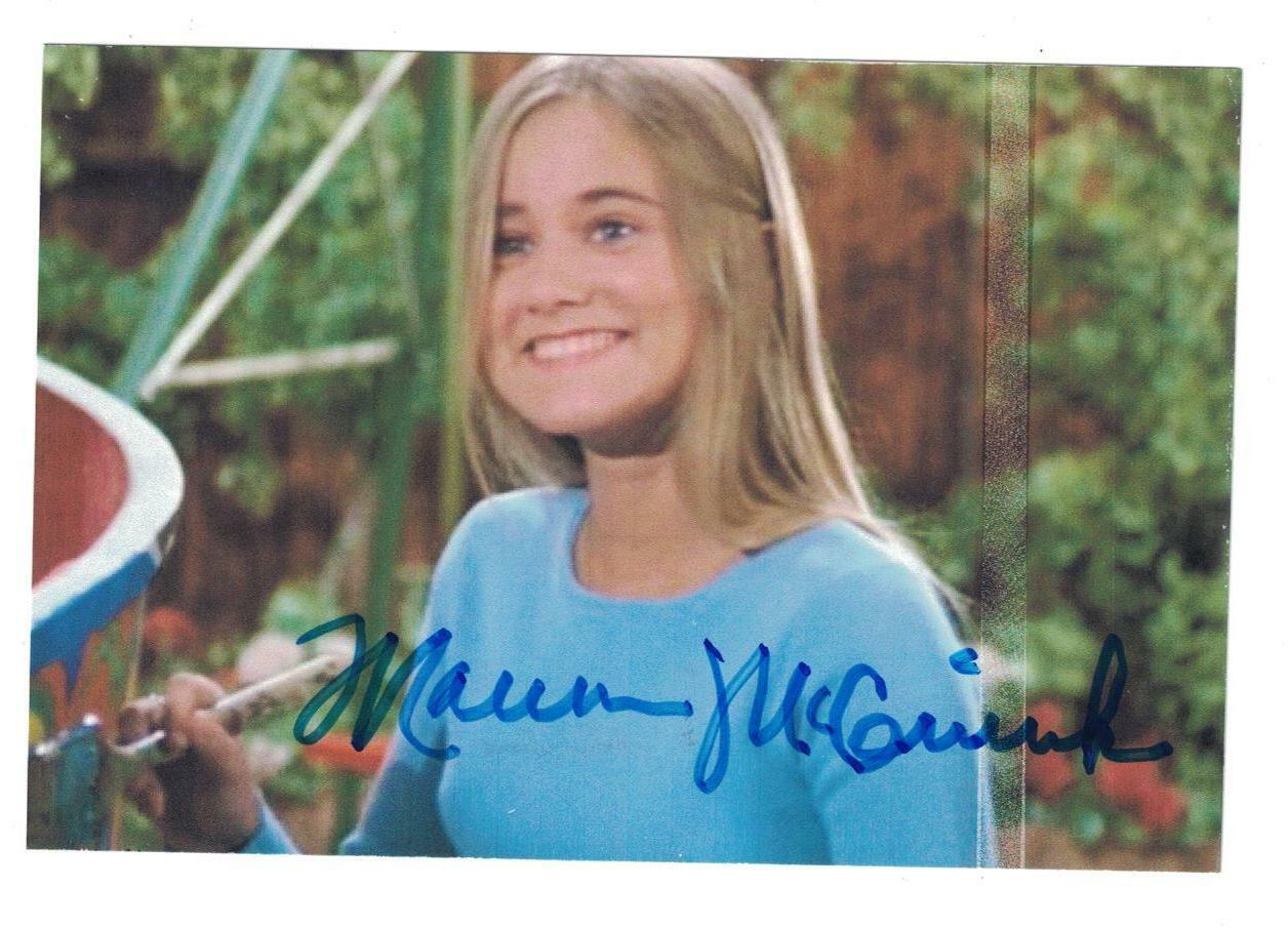 Maureen McCormick Signed Autographed 4 x 6 Photo Poster painting Actress The Brady Bunch