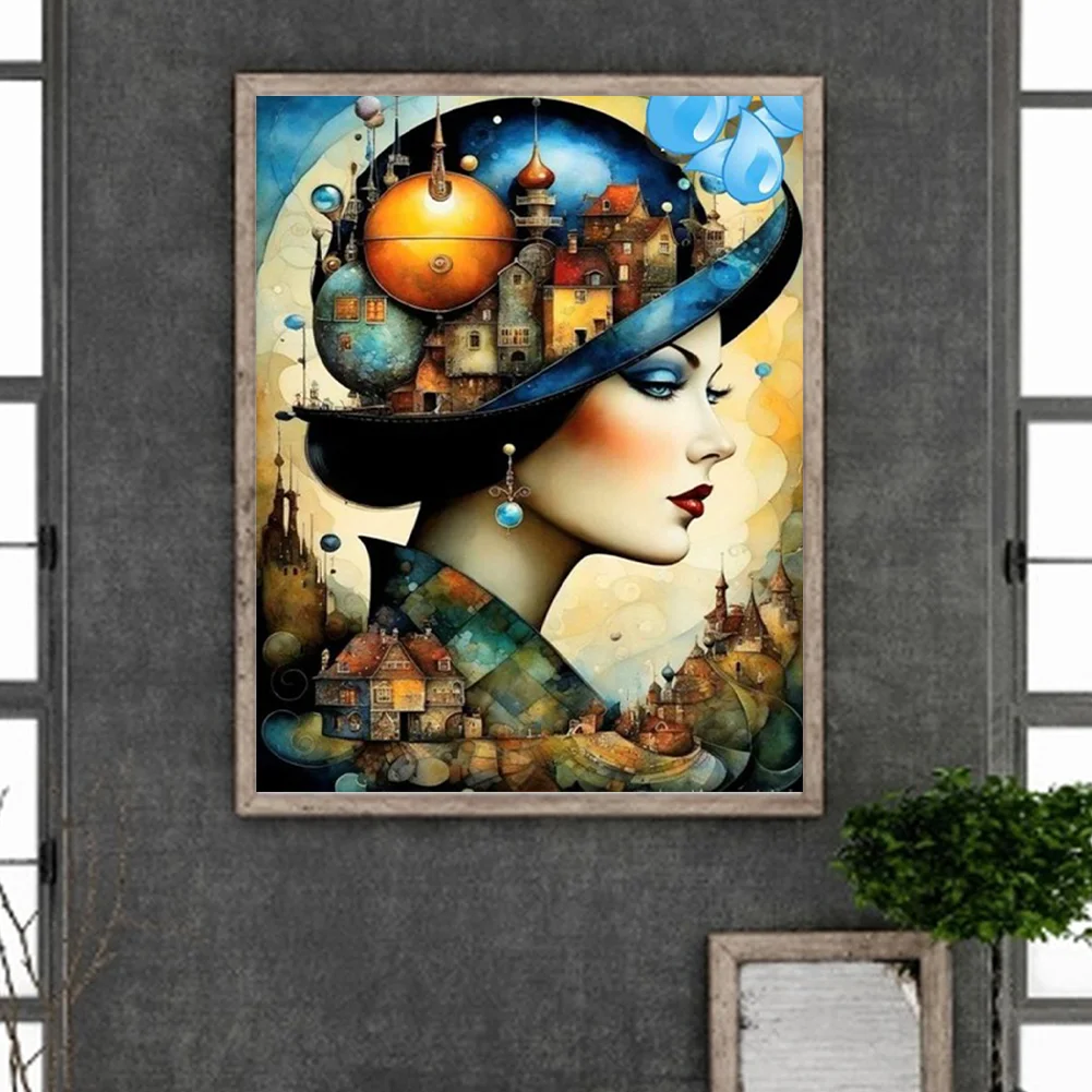 Diamond Painting - Full Round Drill - Girl(Canvas|40*50cm)