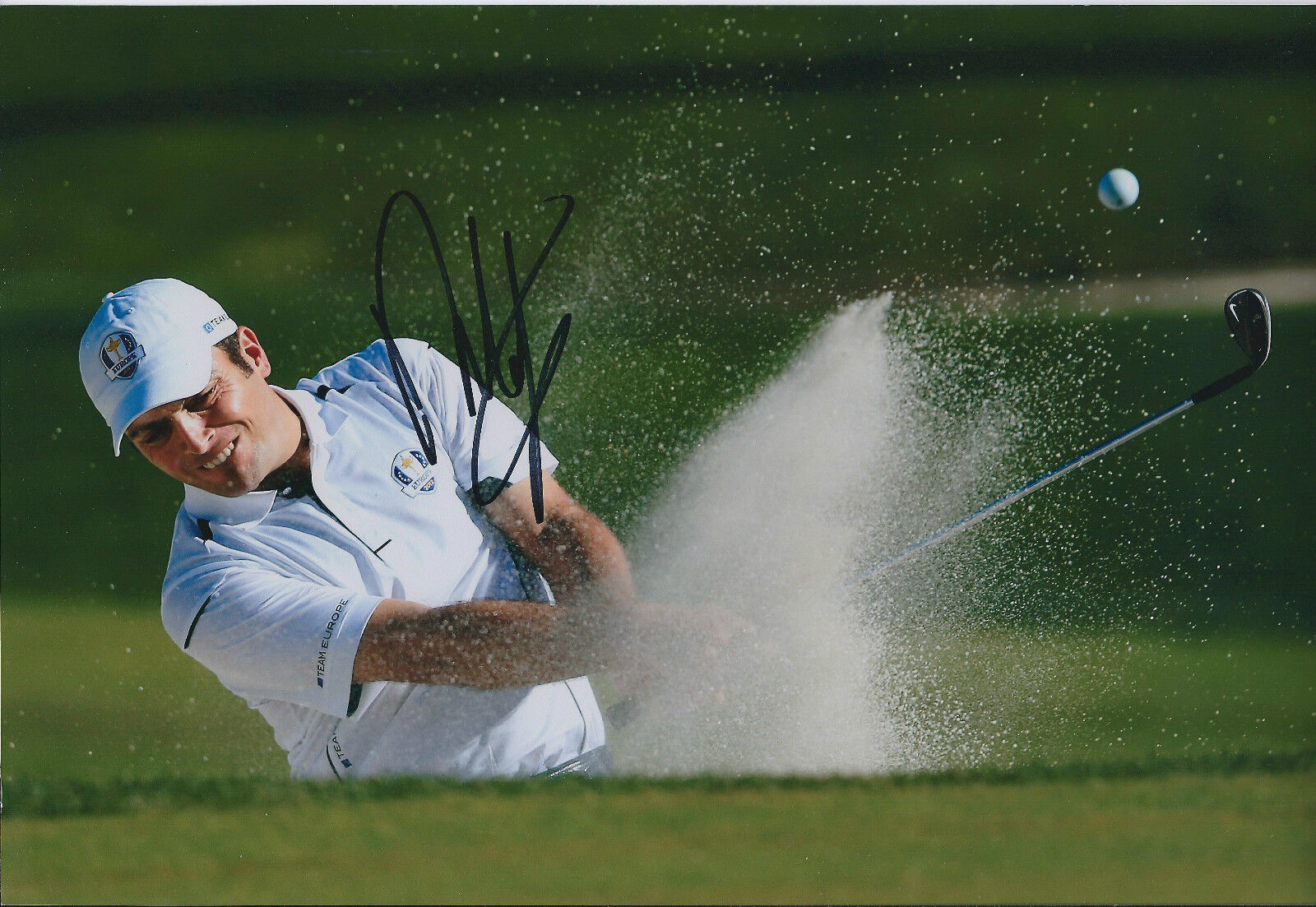 Francesco MOLINARI SIGNED Autograph 12x8 Photo Poster painting AFTAL COA Team Europe Ryder Cup