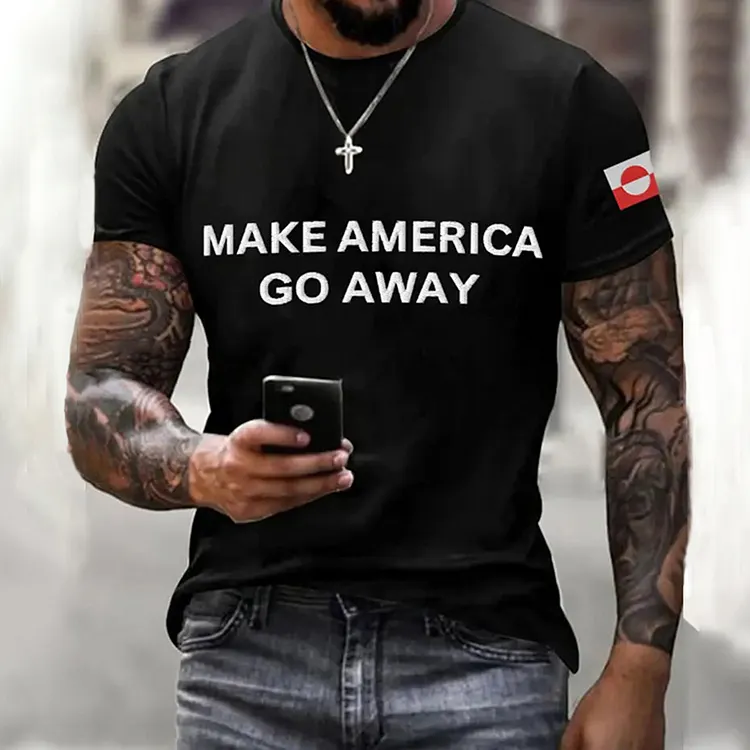 Men's Make American Go Away Embroidered T-shirt