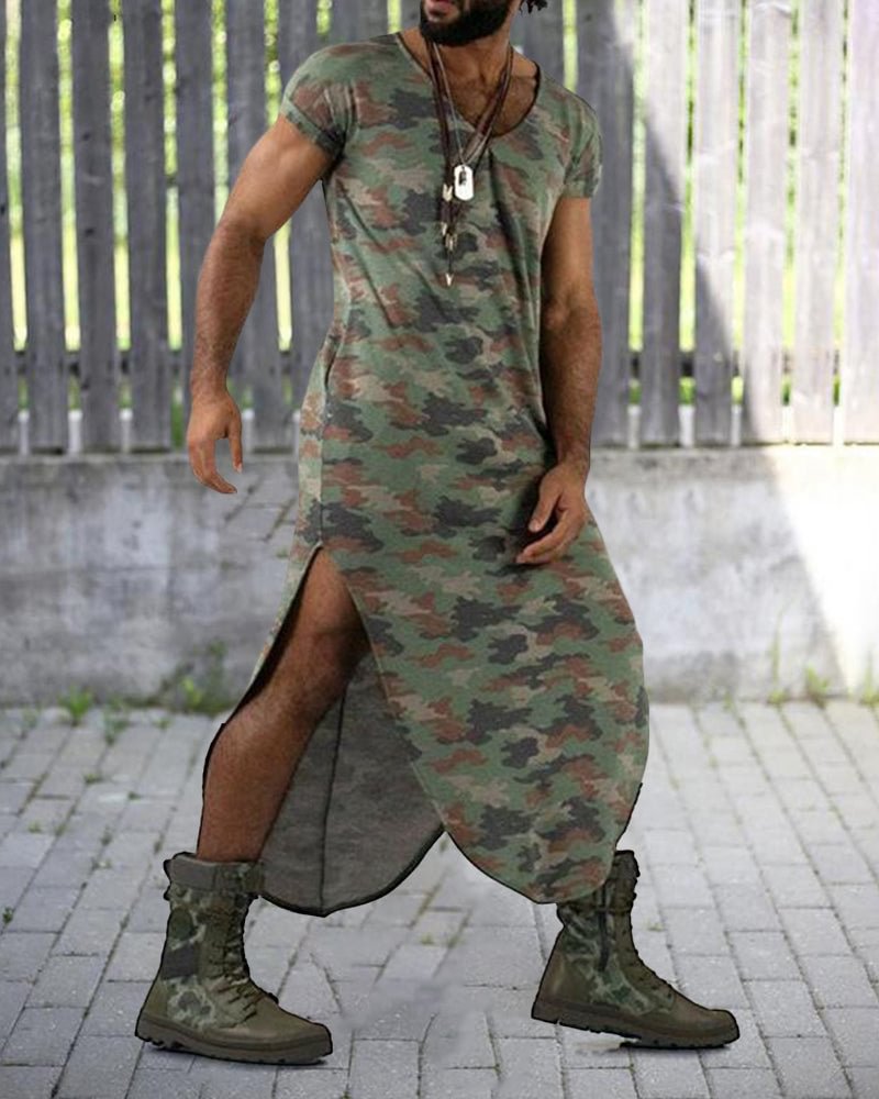 Camouflage Print Skirt Hedging Youth Popular Mid-waist Skirt