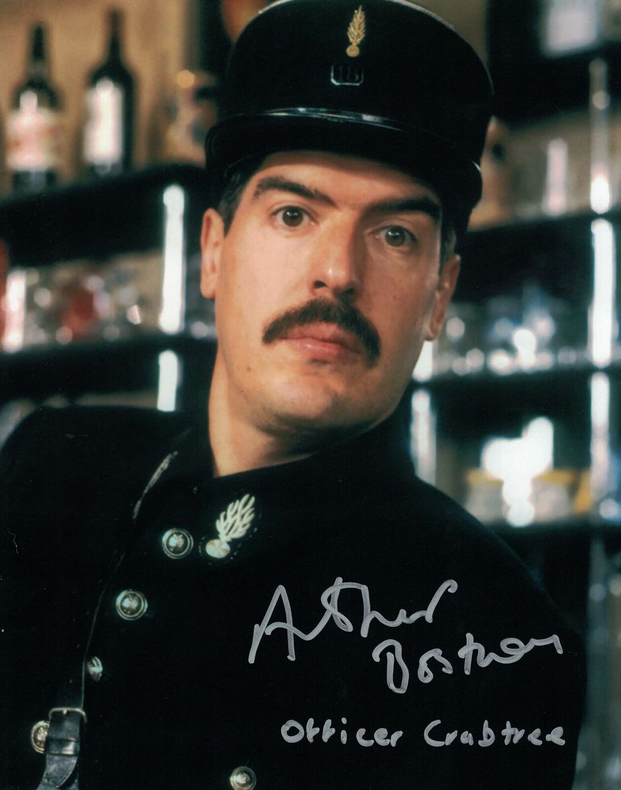 ARTHUR BOSTROM - Officer Crabtree in Allo, Allo - hand signed 10 x 8 Photo Poster painting