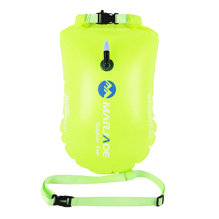20L Waterproof Bag PVC Inflatable Safety Swim Float Bag (Fluorescent Yellow)