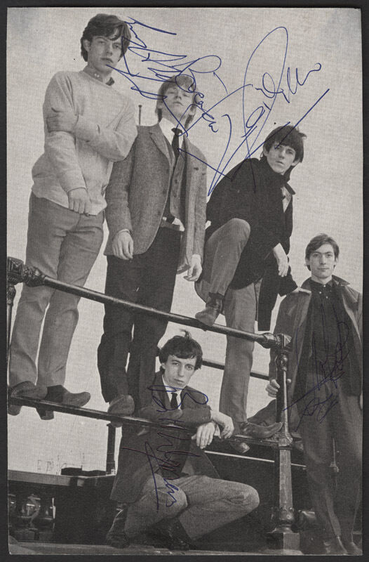 ROLLING STONES Signed Photo Poster painting - Jagger / Richards / Watts / Jones / Wyman preprint