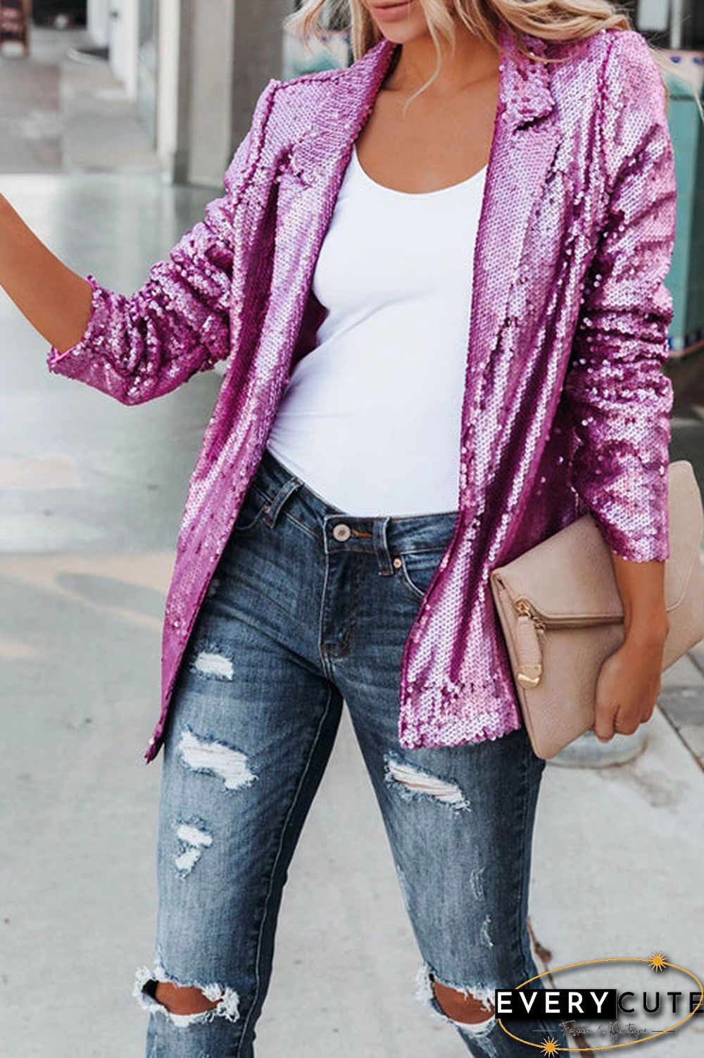 Break The Bank Sequin Blazer