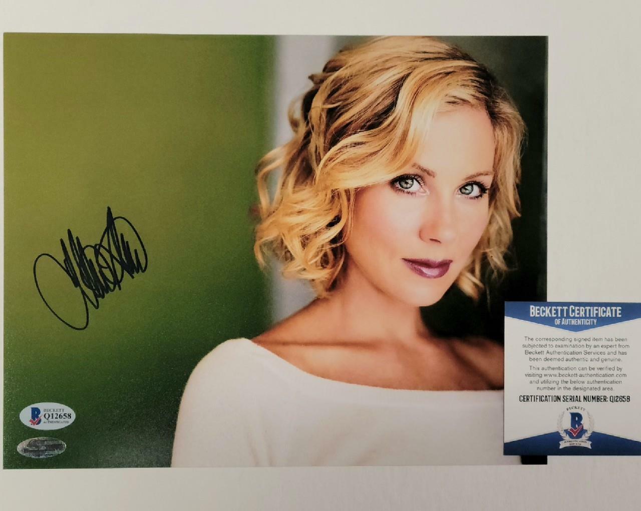 Christina Applegate signed 8x10 Photo Poster painting Married With Children ~ Beckett BAS COA