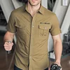 💥70% OFF Ends Tonight! | Men's Cotton Washed Workwear Casual Short-sleeved Shirt | Cotton Washed Fabric | Breathable | Skin-Friendly | Abrasion-Resistant | Multi-Utility Pockets | Wrinkle-Resistant | Daily & Casual Ready | Reinforced Stitching