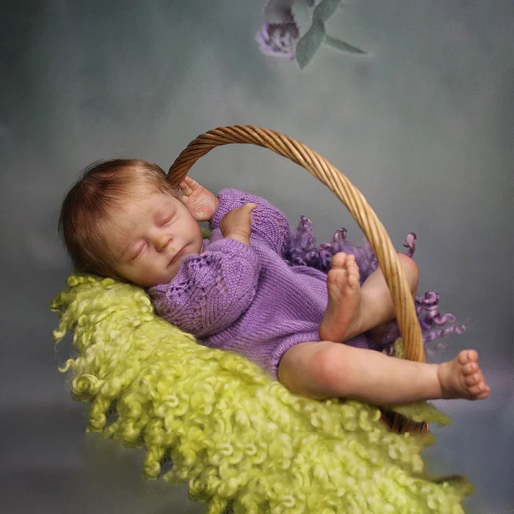 [New 2024] 20" Cute Realistic Handmade Sleeping Yarip Girl Reborn Baby Doll,Play with Children