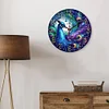 DIY Peacock Special Shape Diamond Painting Clock