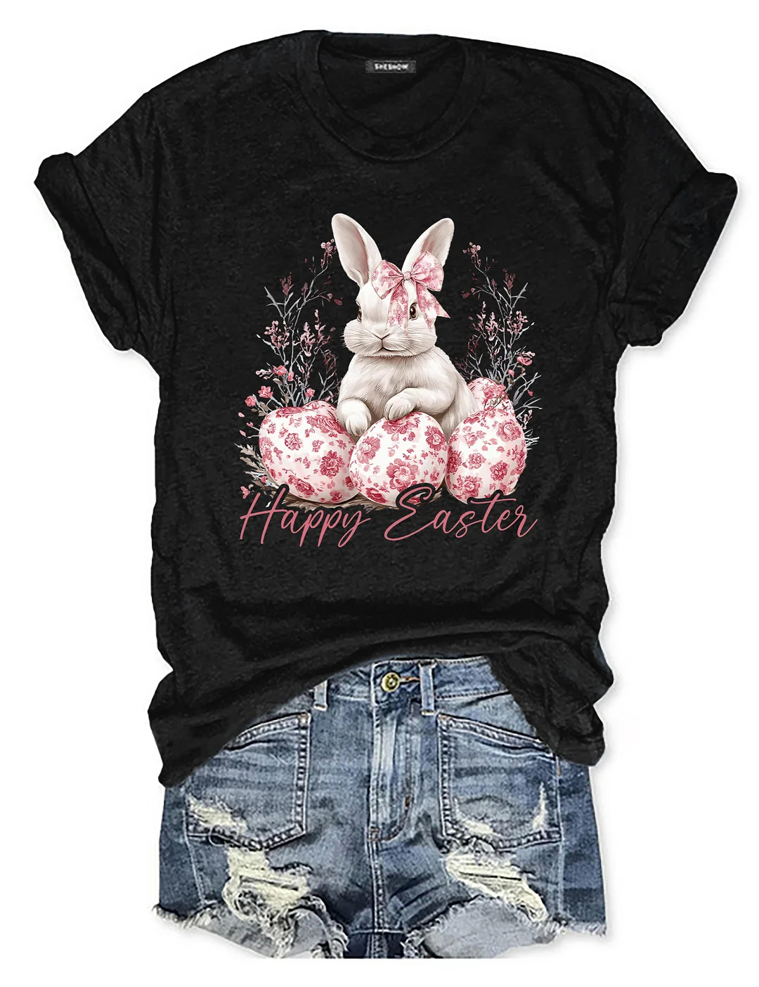 Floral Chinoiserie Bunny T-shirt