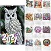 2027 New DIY Diamond Painting Wall Calendar Kit 12-Month Flip Calendar Design Home Decor