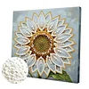 DIY Pearl Painting Sunflower for Home Wall Decor with Frame(25x25cm)