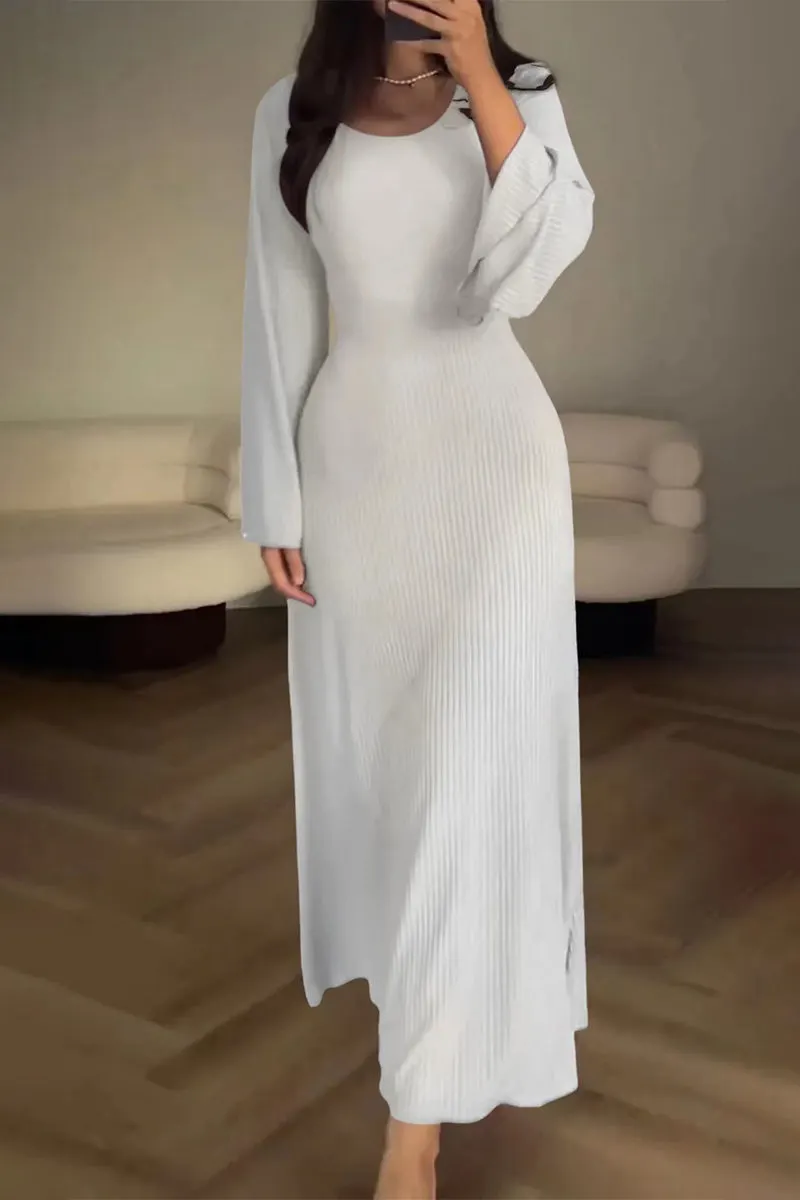 Sexy Simplicity Solid Bandage Asymmetrical V Neck Sling Dress Dresses