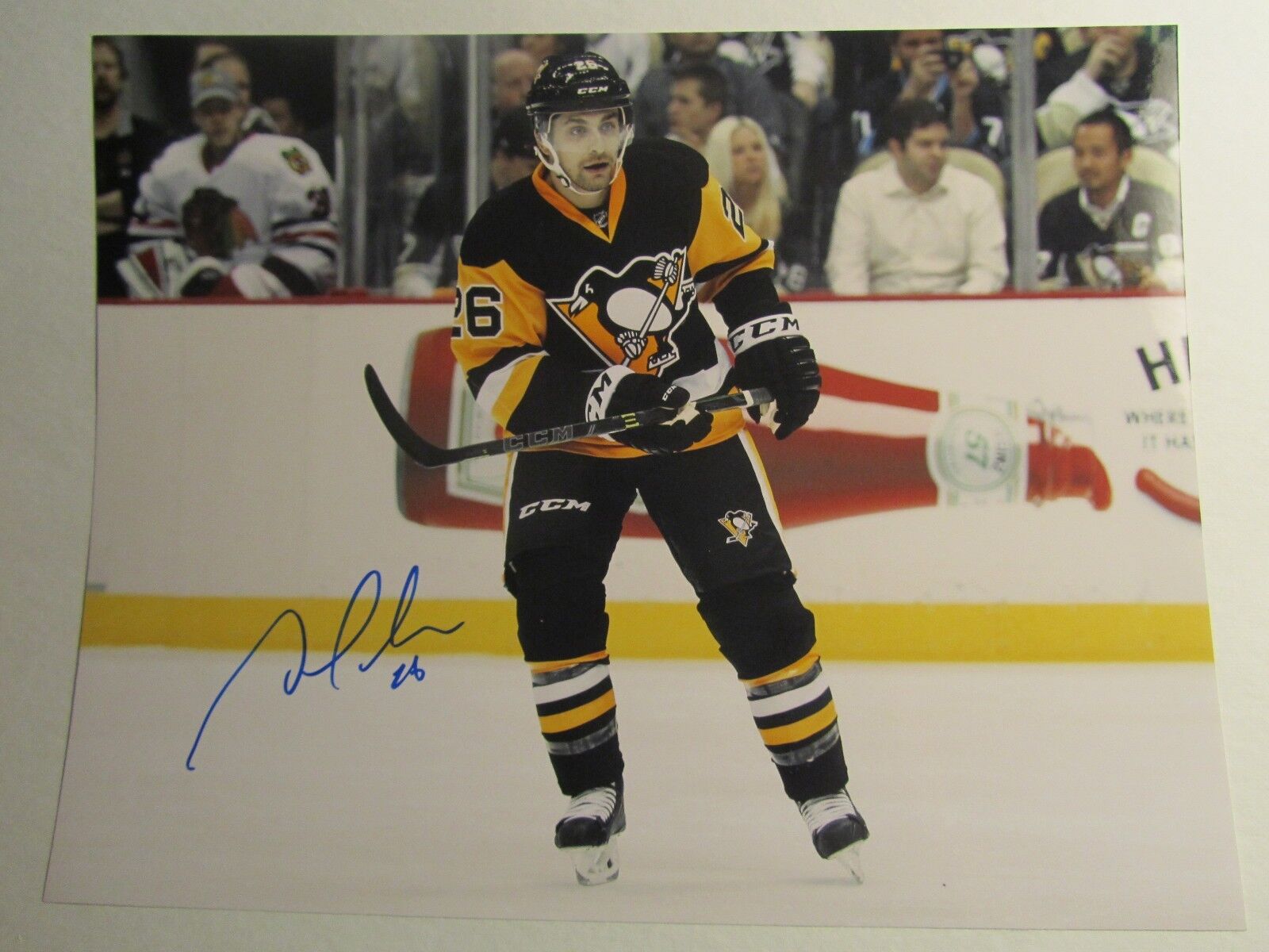 MARK ARCOBELLO AUTOGRAPH Photo Poster painting PITTSBURGH Penguins signed 11x14 RARE